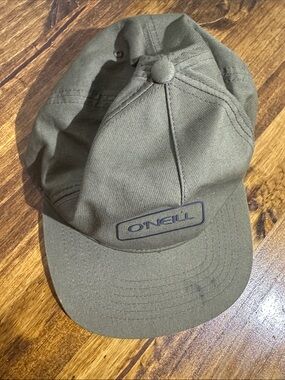 O'Neill Olive Green Casual Baseball Cap with Logo Patch